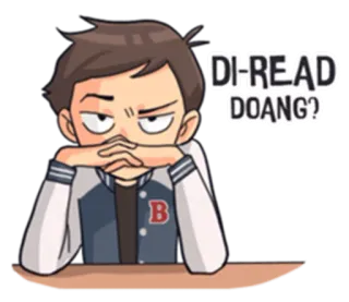 😠 DI-READ DOANG? telegram sticker