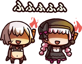 🔥 ふふふふふ 애니메이션, 귀여운, 캐릭터, 댄스, 불 whatsapp sticker