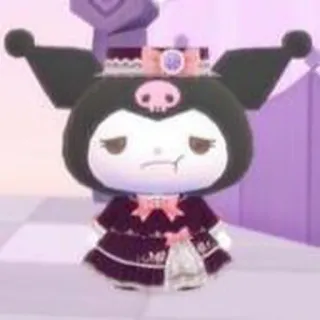 😒 Kuromi Kuromi, Sanrio, Anime, Kawaii, Słodkie, Kreskówka telegram sticker