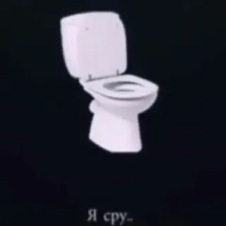 🚽 Я сру toilet, bathroom, russian, text, potty telegram sticker