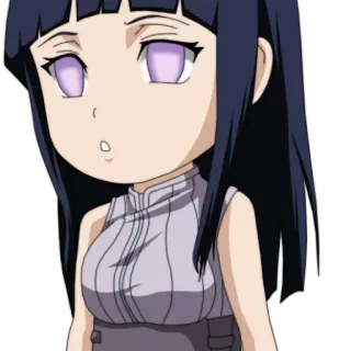 👀 Hinata Hyuga Naruto 애니메이션, 치비, 귀여운, 히나타, 휴우가 telegram sticker