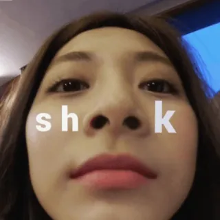 😳 shok woman, shocked, face, meme, expression telegram sticker