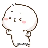 🕺 Kreskówka, Uroczy, Postać, Pocałunek, Animowany, Uroczy, Naklejka telegram sticker