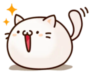 🐱 кот, милый, каваий, животное, питомец, наклейка telegram sticker