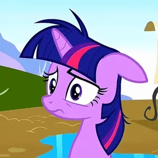 ❤️ Twilight Sparkle My Little Pony Pony, traurig, Cartoon, Pferd telegram sticker