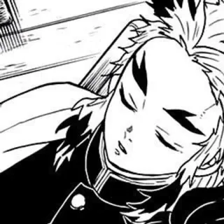 🌟 Kyojuro Rengoku Demon Slayer ренгоку, клинок рассекающий демонов, аниме, манга, спящий telegram sticker