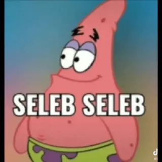 🌟 Patrick Star Spongebob Squarepants SELEB SELEB Patrick Stella, Spongebob, cartone animato, personaggio, divertente telegram sticker