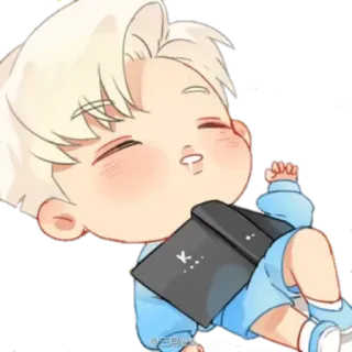 😁 chibi, sleeping, cute, cartoon, relaxing telegram sticker