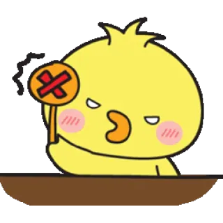 🖐 милый, утка, наклейка, мультфильм whatsapp sticker