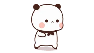 🍩 panda, cute, animal, cartoon, animated, dancing telegram sticker