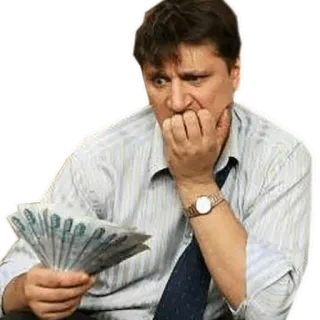 💵 돈, 불안, 초조, 생각, 불확실 telegram sticker