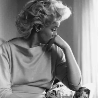 🥀 Marilyn Monroe мэрилин монро, актриса, черно-белое, винтаж, голливуд telegram sticker