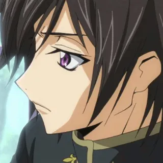 🥀 Lelouch Lamperouge Code Geass 애니메이션,  를르슈, 코드 기어스, 캐릭터 telegram sticker