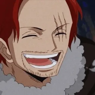 🍁 Shanks One Piece アニメ, 海賊, シャンクス, ワンピース, 赤髪 telegram sticker