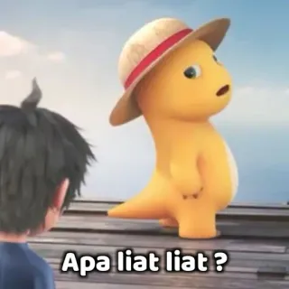👿 Apa liat liat ? Dinosaurier, Cartoon, Figur telegram sticker