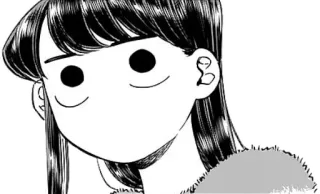 😒 Komi Shouko Komi Can't Communicate Komi, Anime, Mangá, Rosto inexpressivo, Komi Can't Communicate whatsapp sticker