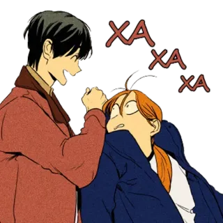 😆 XA
XA
XA Cartone animato, Anime, Aggressione, Conflitto, Combattimento, Violenza cartoni animati telegram sticker