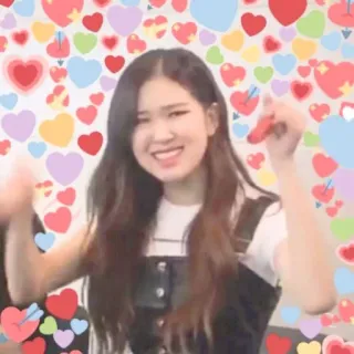 🧁 hearts, love, happy, woman, smiling, cute telegram sticker