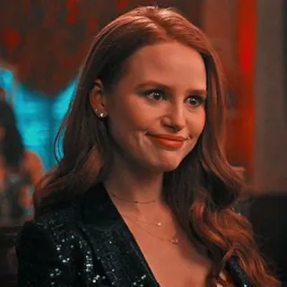 😳 Madelaine Petsch actress, portrait, redhead, woman, celebrity telegram sticker