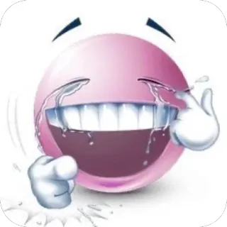 🫥 Emoji, Mặt cười, Khóc, Nước mắt, Vui nhộn, Cảm xúc telegram sticker