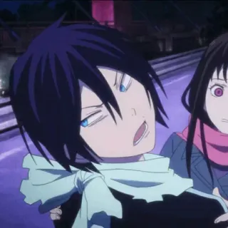 💎 Yato Noragami Anime, Charakter, Gott, Schal, Noragami, Yato telegram sticker