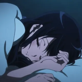 💤 Anime, Dormir, Personnage, Art, Fille whatsapp sticker
