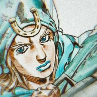 😌 Johnny Joestar JoJo's Bizarre Adventure อนิเมะ, มังงะ, โจโจ้, จอนนี่ โจสตาร์, Steel Ball Run telegram sticker