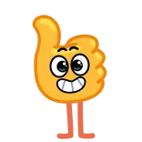👍 Emoji, Kciuk w górę, Aprobata, Lubię to, Pozytywny, Gest dłoni telegram sticker