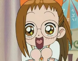 ❤️ Hana-chan Ojamajo Doremi anime, magic, cute, girl, cartoon, ojamajo doremi telegram sticker
