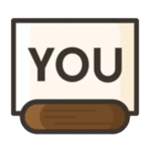 💑 YOU 単語, あなた telegram sticker
