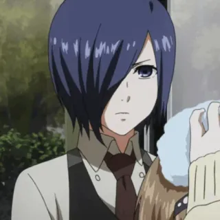 🪁 Touka Kirishima Tokyo Ghoul อนิเมะ, มังงะ, กูล, โทวกะ คิริชิมะ, โตเกียวกูล, จริงจัง, ตัวละคร telegram sticker