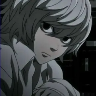 👀 Near Death Note Anime, Mangá, Personagem, Death Note, Near telegram sticker