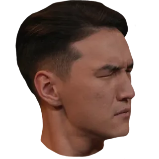 😑 face, person, expression, man, portrait whatsapp sticker