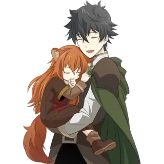 ❤️ Raphtalia Rising of the Shield Hero Anime, Mangá, Fantasia, Criança, Personagem, Sono, Fofo, Isekai whatsapp sticker