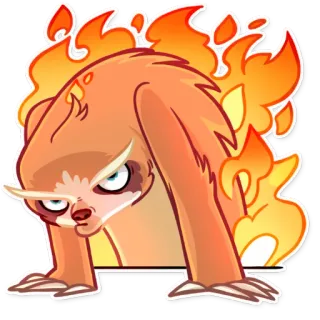 Pretty Lazy telegram stickers