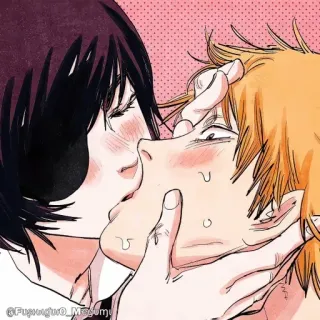 🪚 Denji Chainsaw Man Anime, Manga, Kuss, Kunst, Fanart, Shonen telegram sticker
