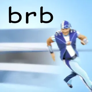 🏃 brb zaraz wracam, Lazy Town telegram sticker