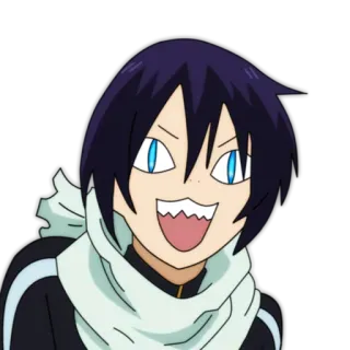 😁 Yato Noragami Anime, Mangá, Personagem, Engraçado, Deus, Yato, Noragami whatsapp sticker