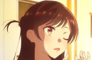 🌸 Anime, Dziewczyna, Chizuru Ichinose, Rent a Girlfriend, Kreskówka, Manga telegram sticker