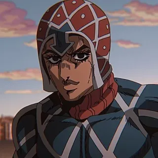 ☺️ Guido Mista JoJo's Bizarre Adventure Аниме, Манга, JoJo's Bizarre Adventure, Гвидо Миста, Персонаж, Портрет telegram sticker