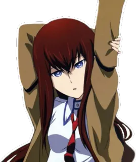 Makise Kurisu (rian_95) whatsapp stickers