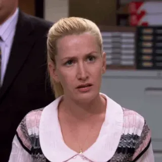 🗞 Angela Martin The Office fernsehen, sitcom, büro, angestellter, wütend telegram sticker
