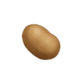 🥔 batata, comida, legume, marrom telegram sticker