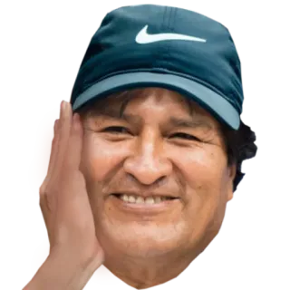 🤡 Evo Morales 에보 모랄레스, 볼리비아, 정치인, 나이키 telegram sticker