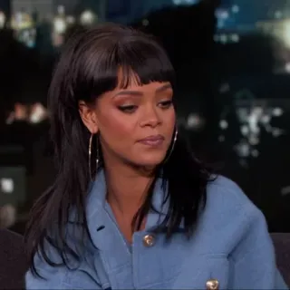 💸 Rihanna Rihanna, singer, celebrity, interview telegram sticker