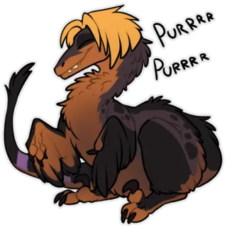 ☺️ PURRRR
PURRRR dinosauro, velociraptor, gatto, fusa, animale, carino, animale domestico whatsapp sticker