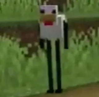 😳 Minecraft ayam, minecraft, makhluk, video game, seni digital telegram sticker