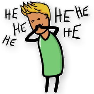 😜 HE HE HE HE
HE HE lachen, cartoon, fröhlich, humor, glücklich, emoji telegram sticker