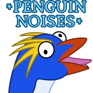 🐧 PENGUIN NOISES penguin, suara, hewan, burung, lucu, meme telegram sticker