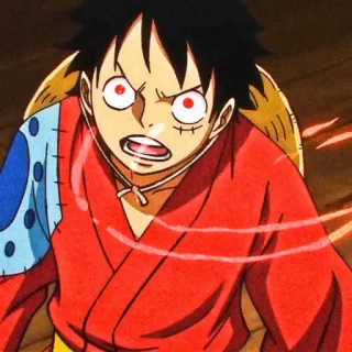 🥟 Luffy One Piece 动漫, 卡通, 漫画, 海贼王, 路飞 telegram sticker